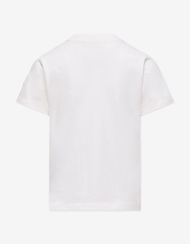 Enfant Boys Logo Print T-Shirt in White