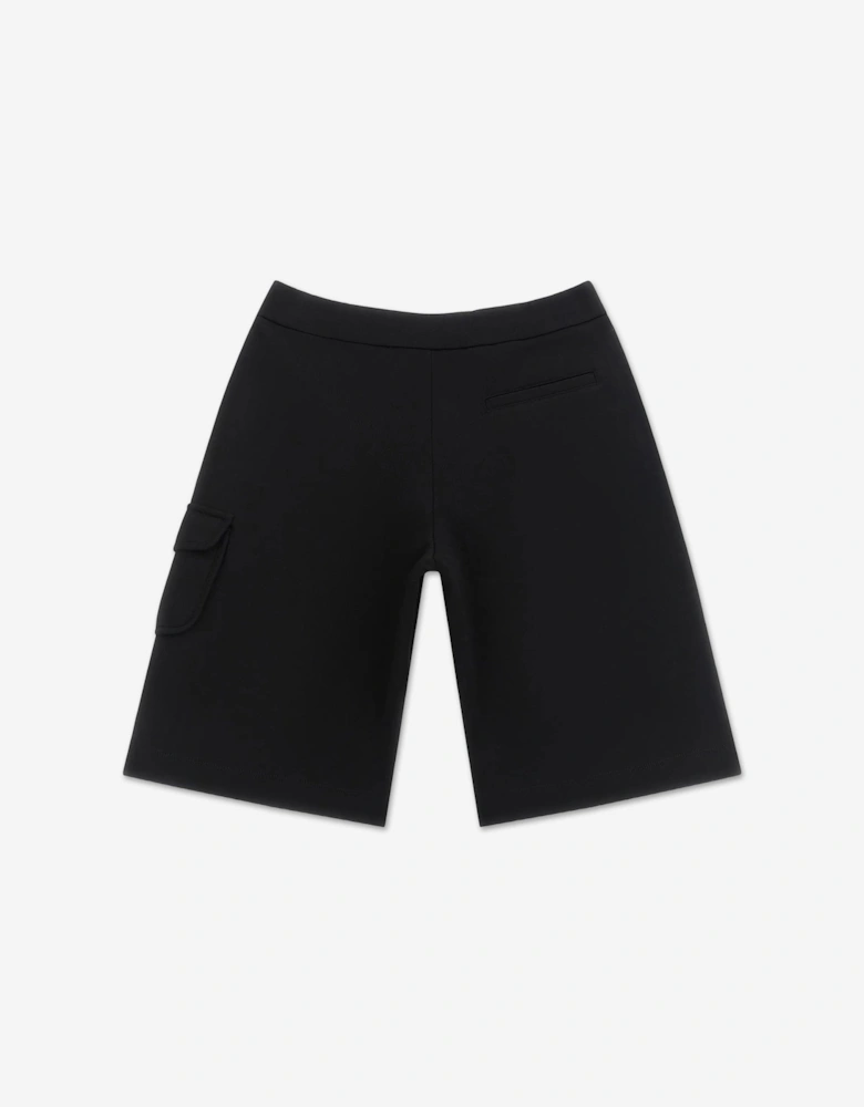 Enfant Boys Logo Pocket Sweat Shorts in Black