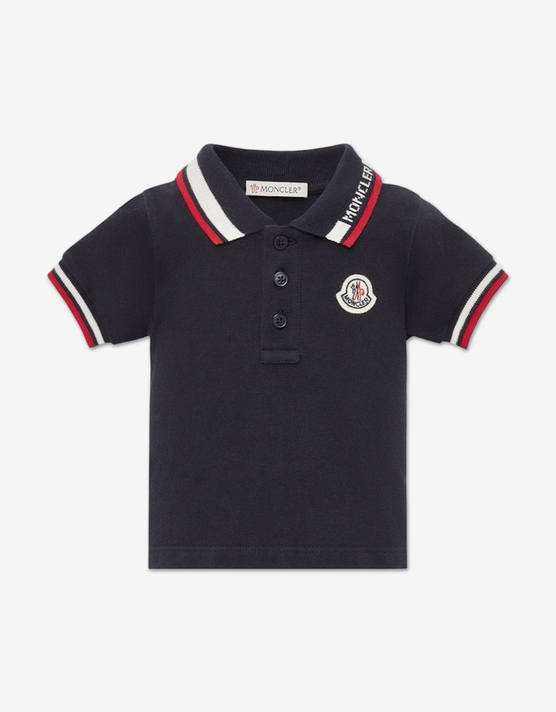 Enfant Baby Boys Logo Polo Shirt in Navy