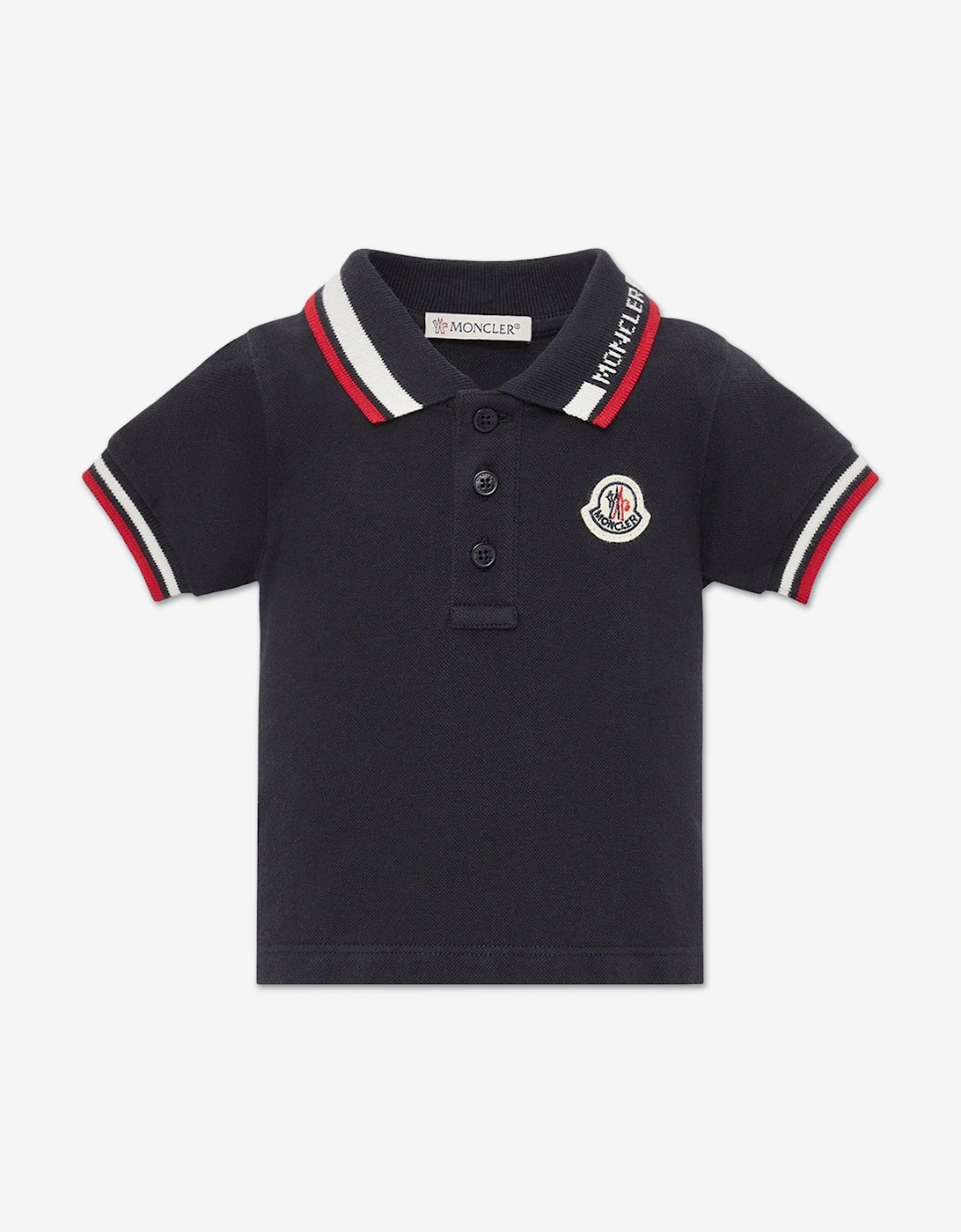 Enfant Baby Boys Logo Polo Shirt in Navy, 5 of 4