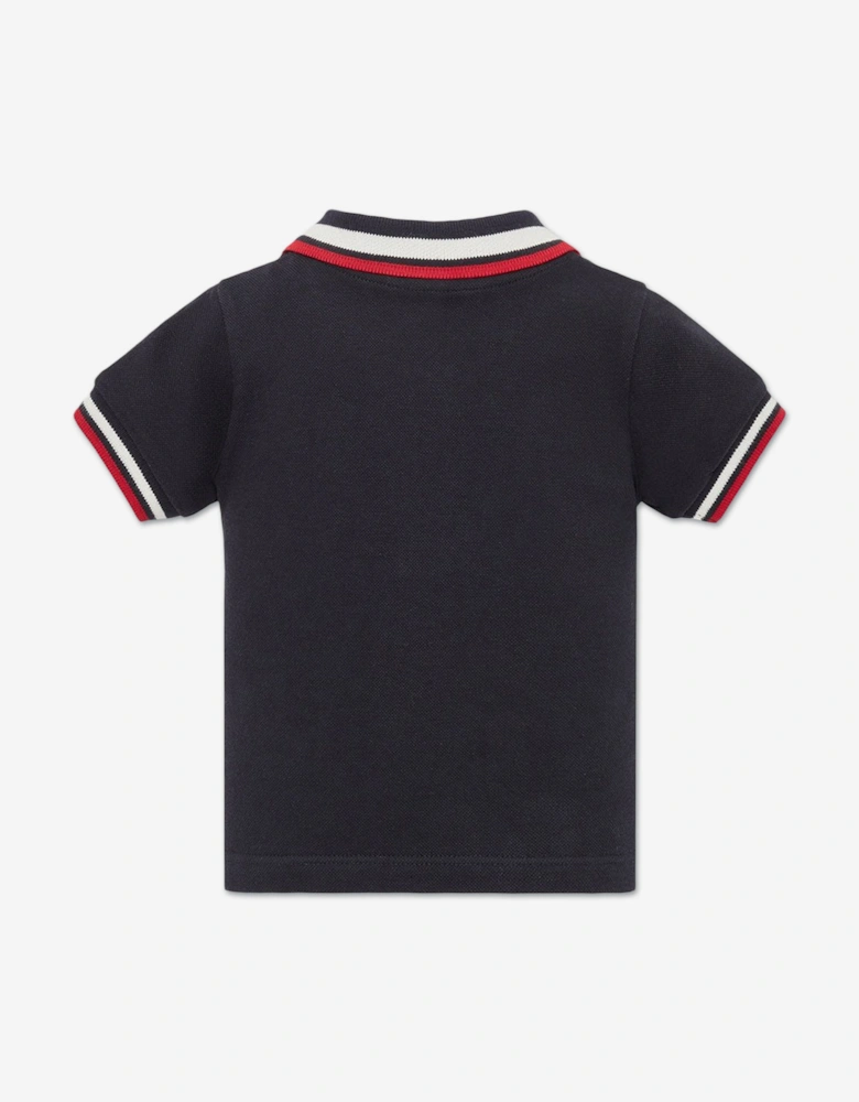 Enfant Baby Boys Logo Polo Shirt in Navy