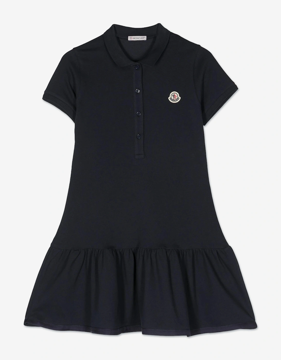 Enfant Girls Logo Polo Dress in Navy, 5 of 4