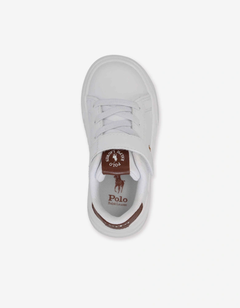 Kids Heritage Court Super PS Trainers in White