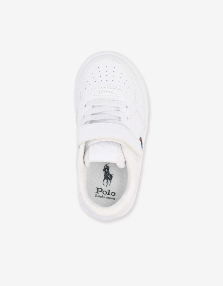 Kids Masters Court Bear PS Trainers in White