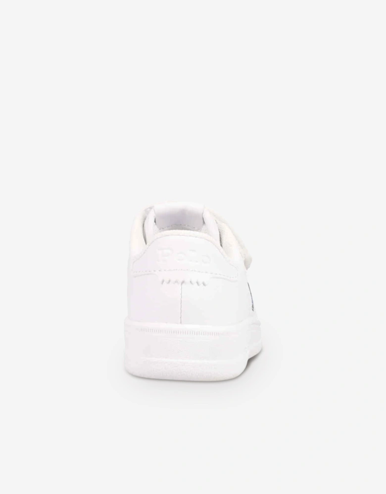 Kids Masters Court Bear PS Trainers in White