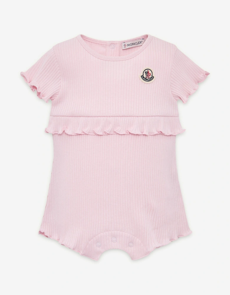 Enfant Baby Girls Logo Romper in Pink