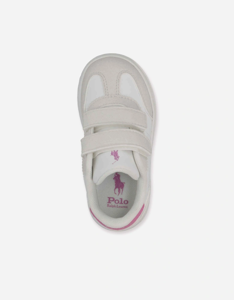 Girls Hollis EZ Trainers in White