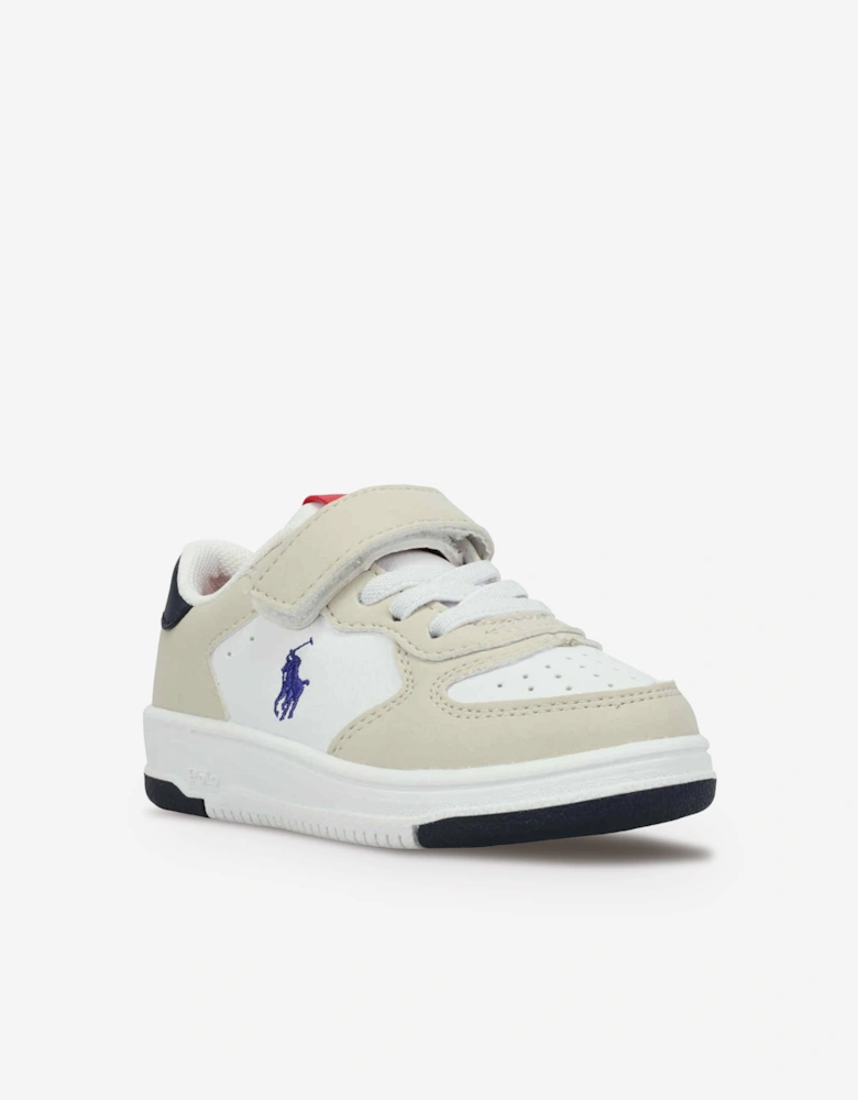 Kids Masters Court PS Trainers in White