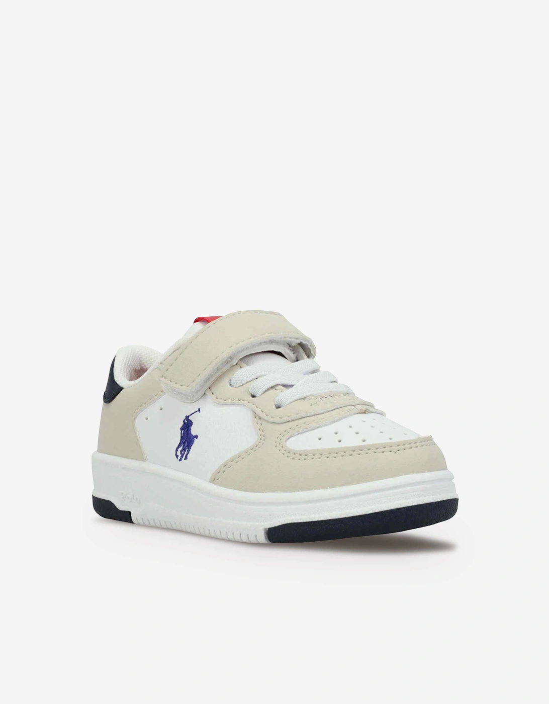Kids Masters Court PS Trainers in White, 6 of 5
