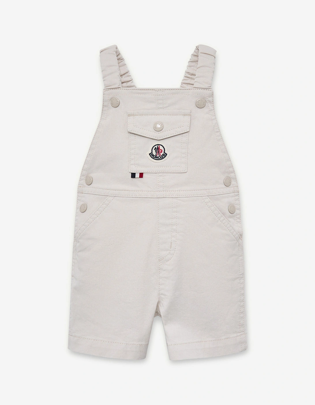 Enfant Baby Boys Logo Dungarees in Ivory, 5 of 4