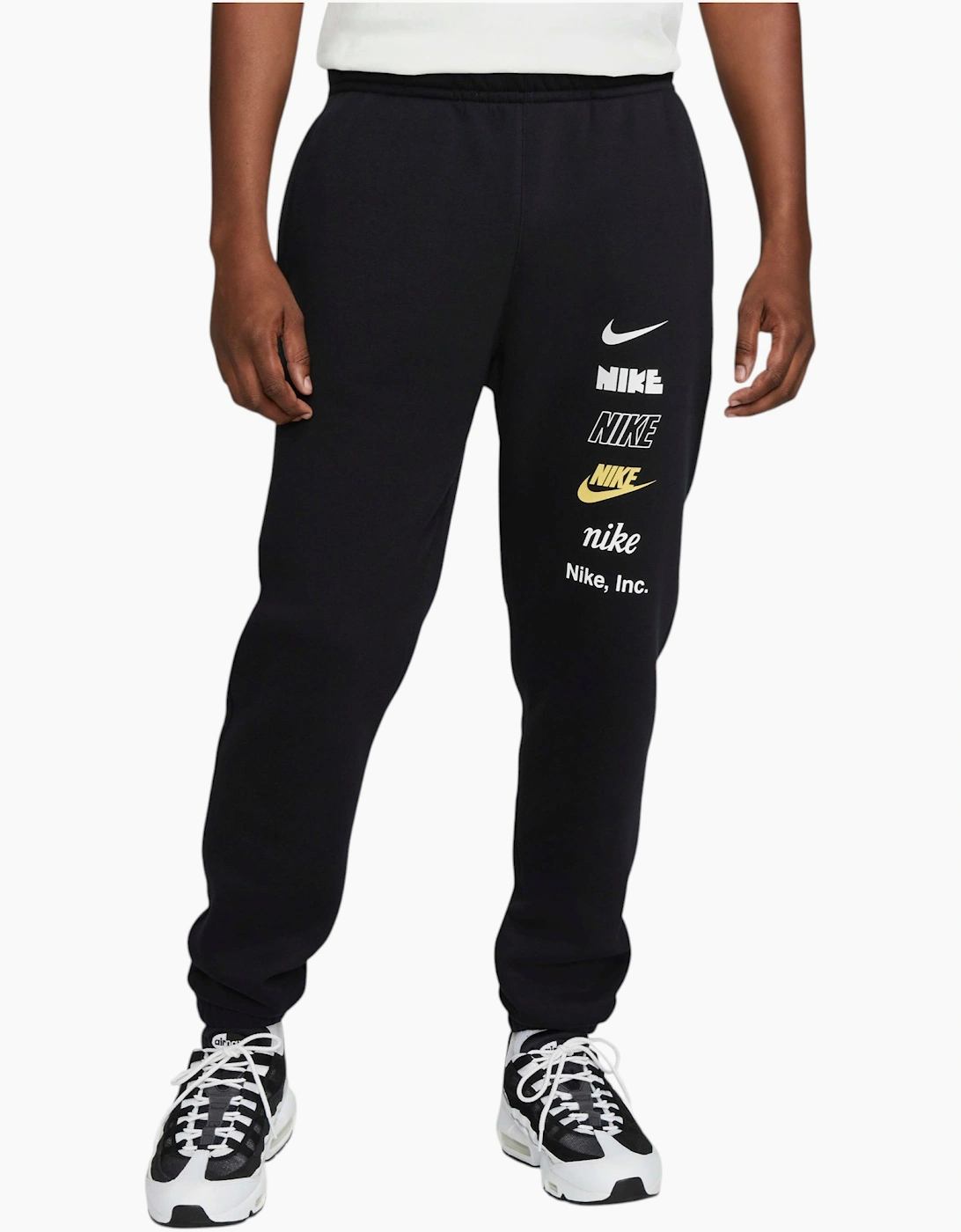 Nike Men's Nike Mens Jogger Club BB Stacked Fleece - Black