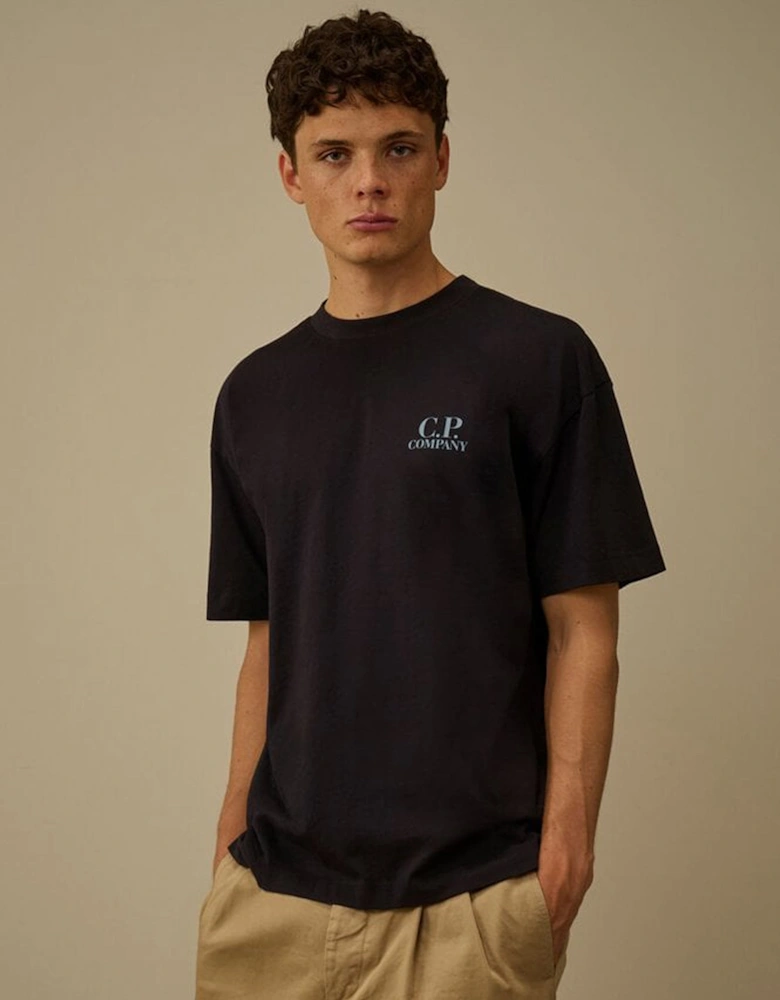 30/1 Branded T Shirt Black