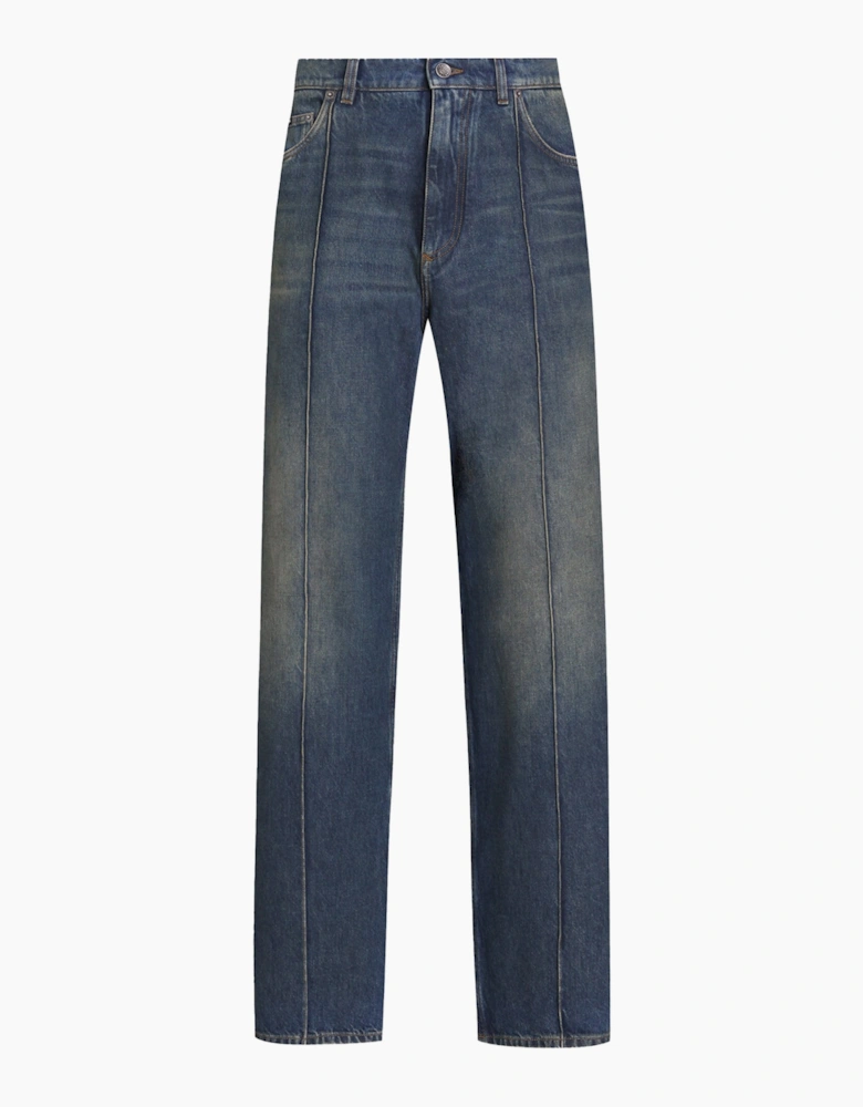 VINTAGE DENIM PLAQUE JEANS