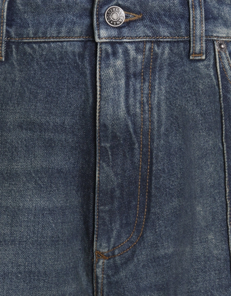 VINTAGE DENIM PLAQUE JEANS