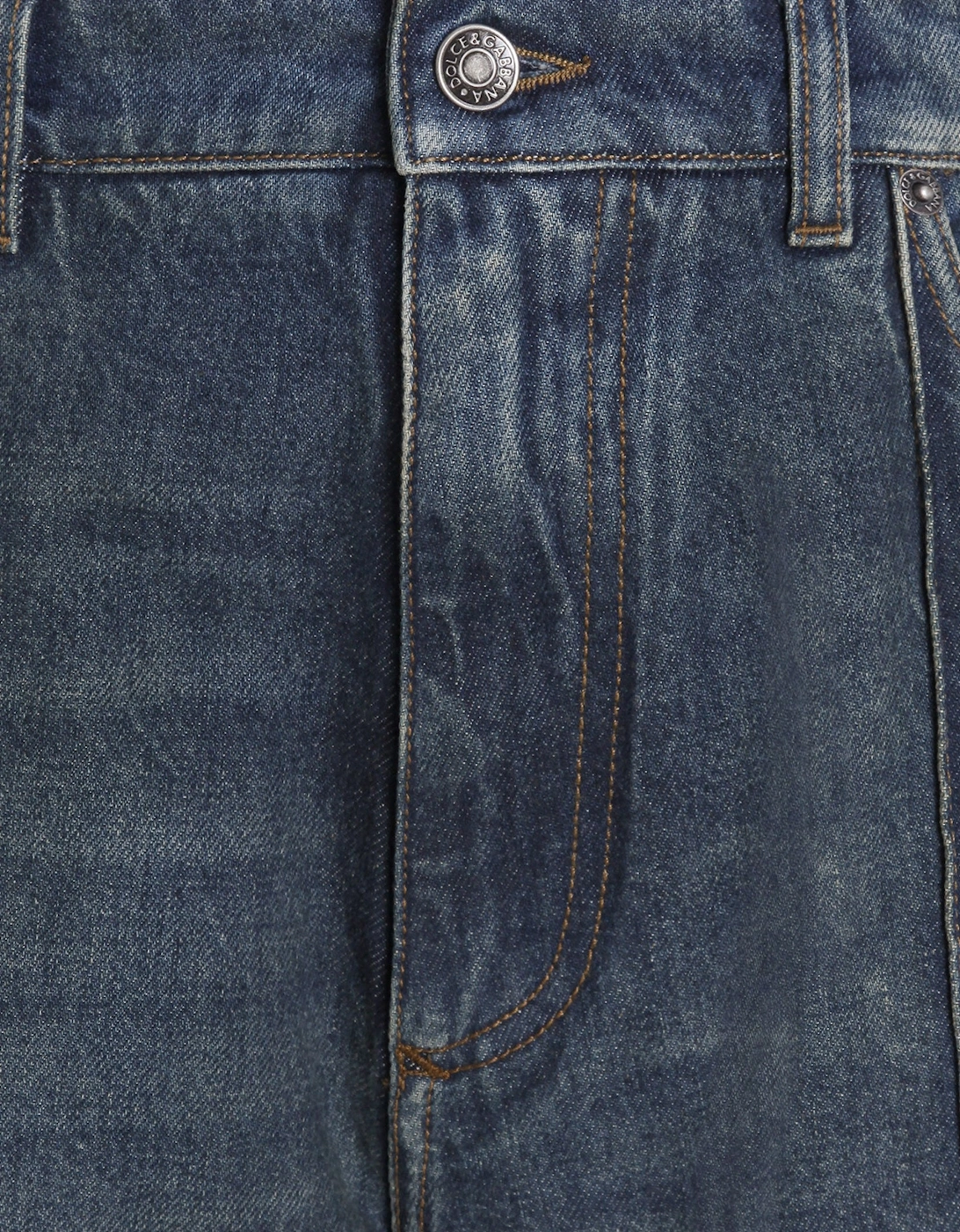 VINTAGE DENIM PLAQUE JEANS