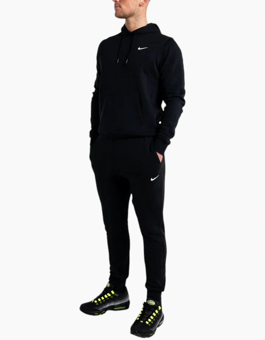 Nike Men's Black Club Fleece Hoodie Joggers  36 S