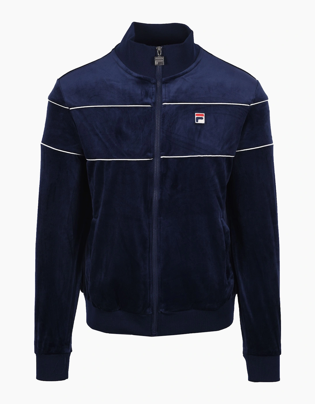 VITTORIO VELOUR TRACK TOP NAVY/GARDENIA, 4 of 3