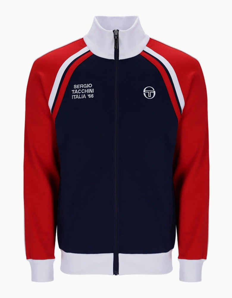 Ghibli Davis Track Top Jacket Maritime Blue/Adrenaline Rush/White