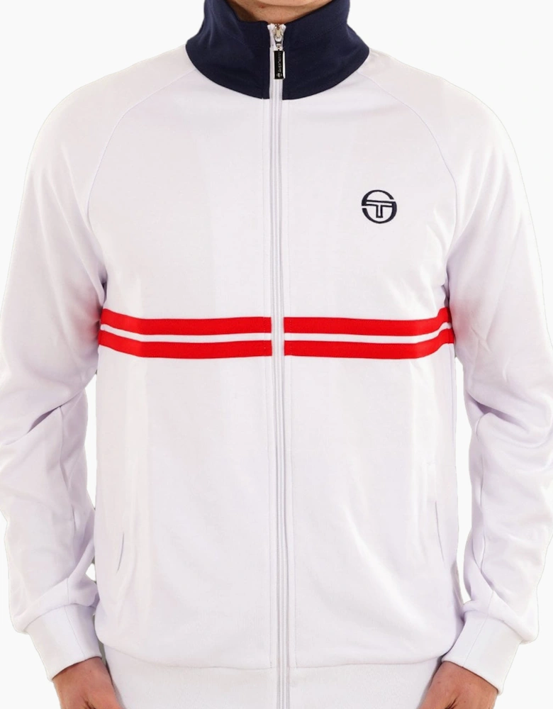 Dallas Track Top Jacket White/Maritime Blue/Adrenaline Rush