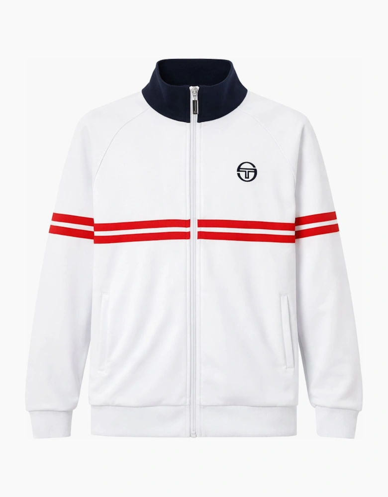 Dallas Track Top Jacket White/Maritime Blue/Adrenaline Rush