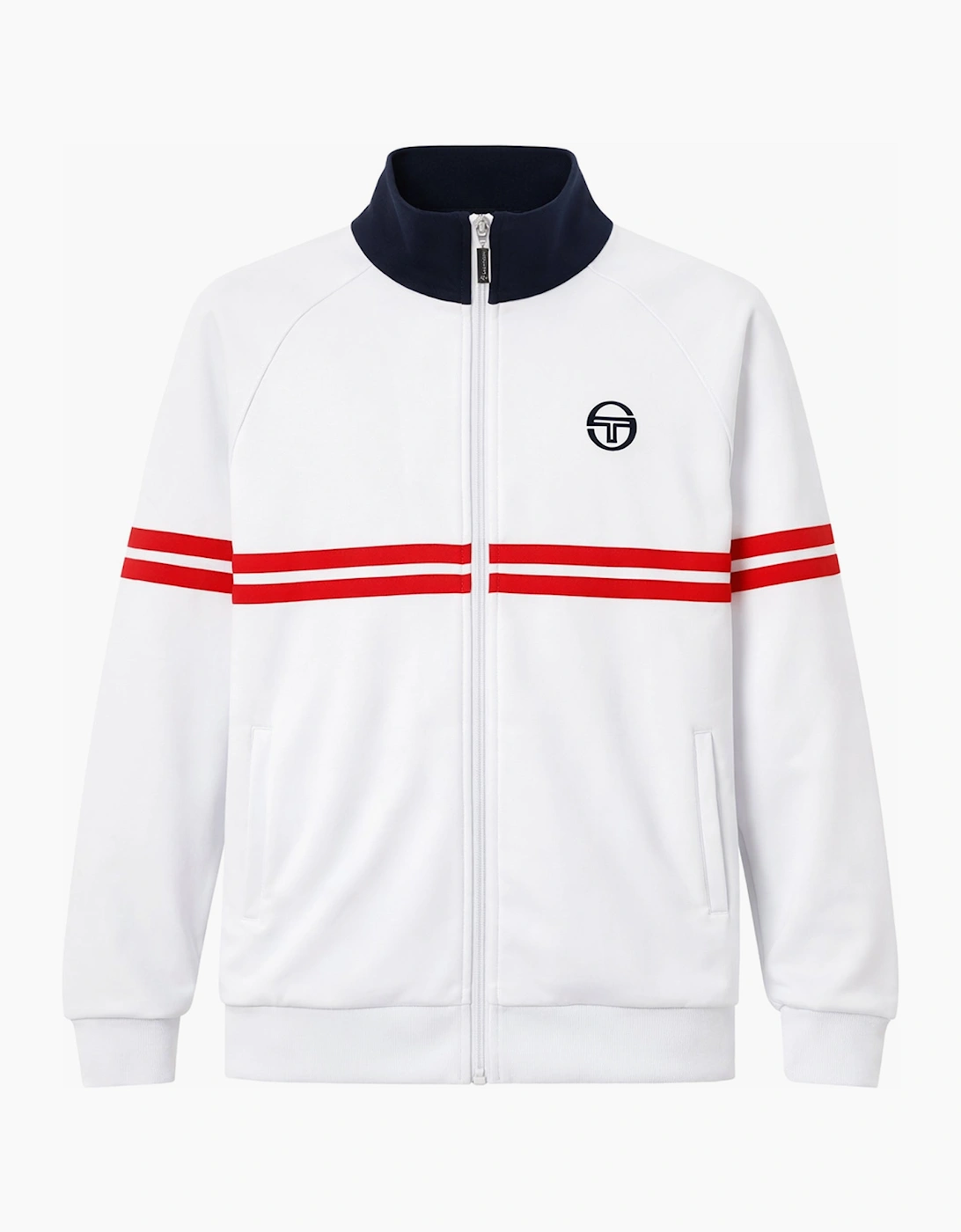 Dallas Track Top Jacket White/Maritime Blue/Adrenaline Rush, 3 of 2