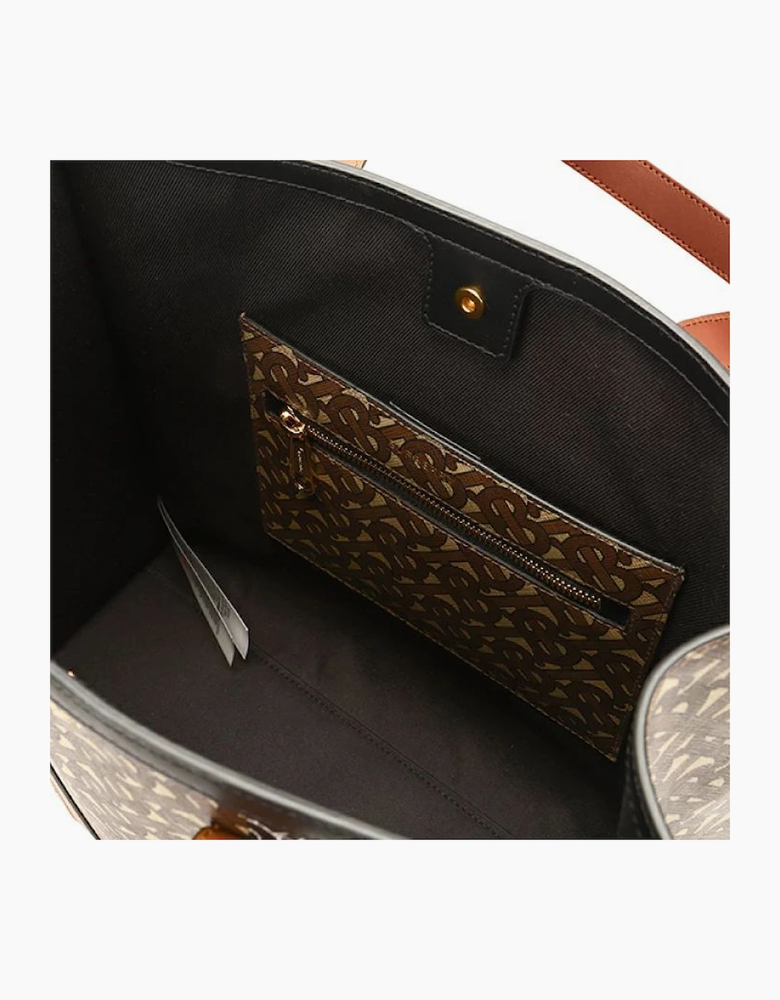 Monogram Stripe Book Tote Bag