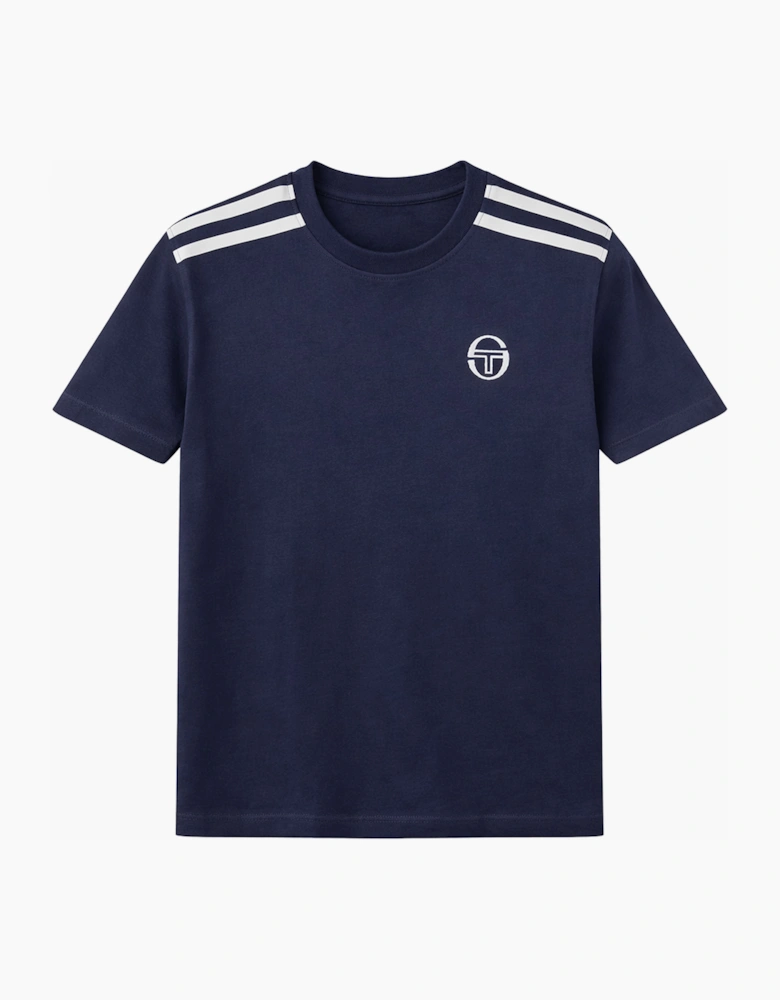 Locchi T-Shirt Maritime Blue/White