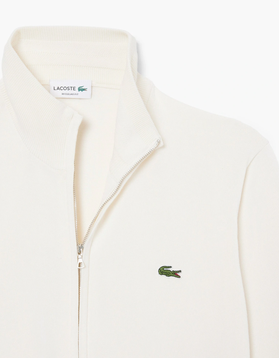 AH1957 Full Zip High Neck Cotton Knit