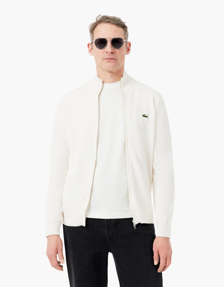 AH1957 Full Zip High Neck Cotton Knit