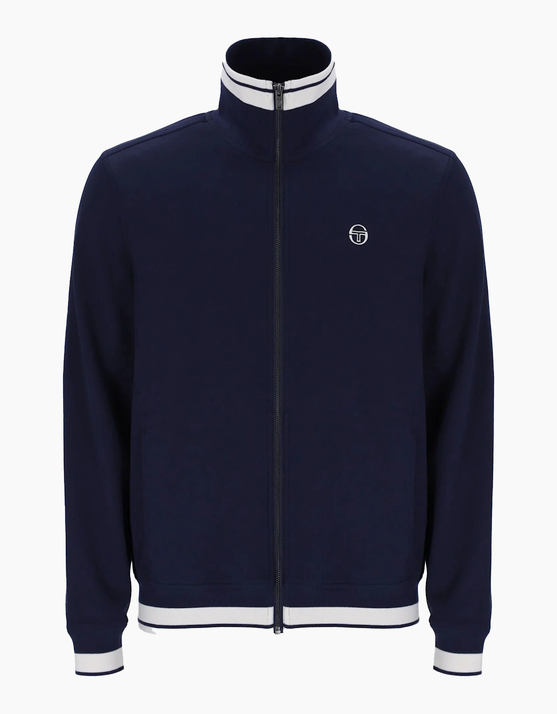 Sergio Tacchini Men's Blue Attilio Track Top Jacket Maritime /Gardenia 3XL