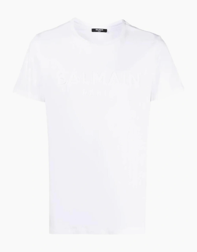Paris Embossed Logo T-Shirt in White