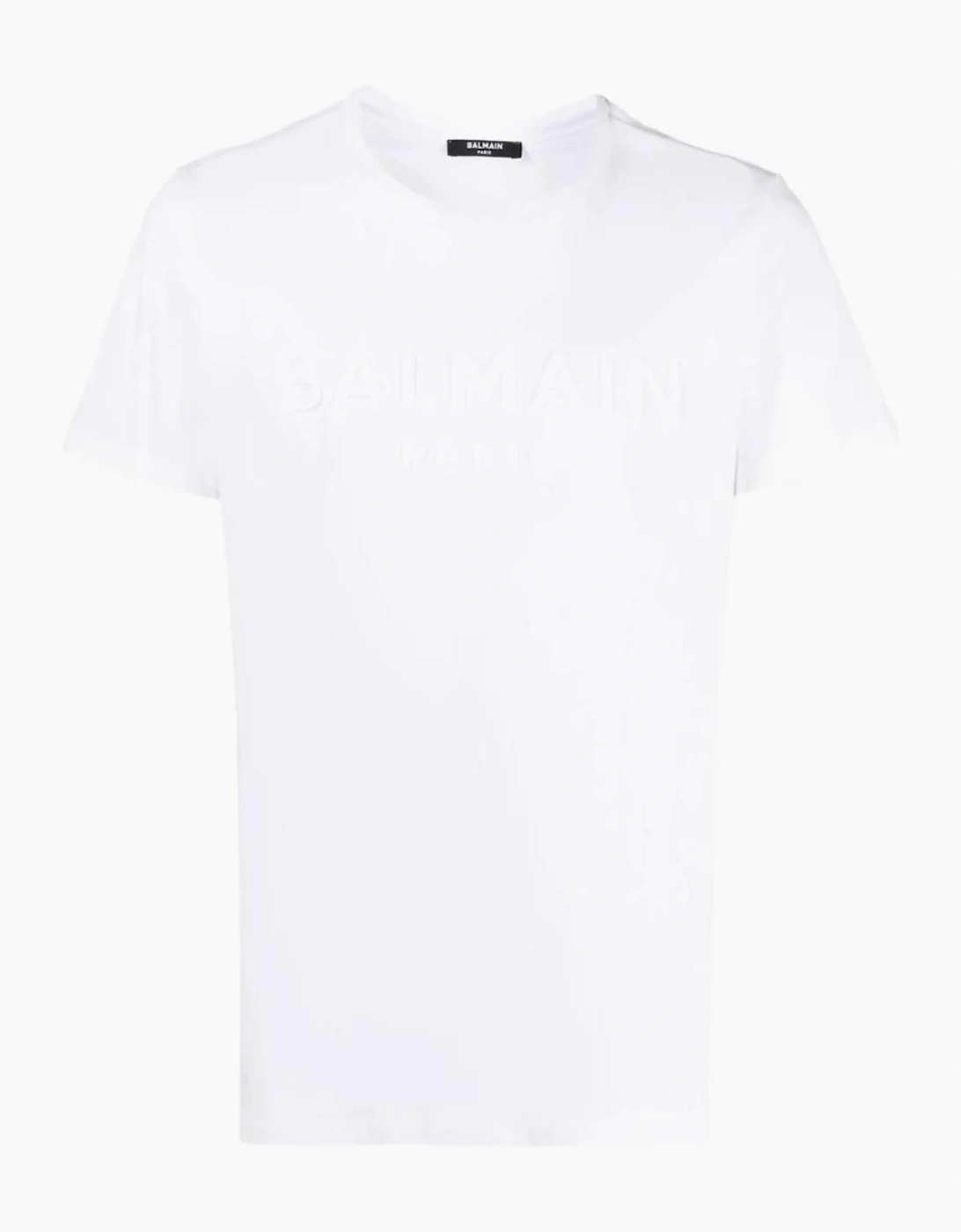 Paris Embossed Logo T-Shirt in White, 5 of 4