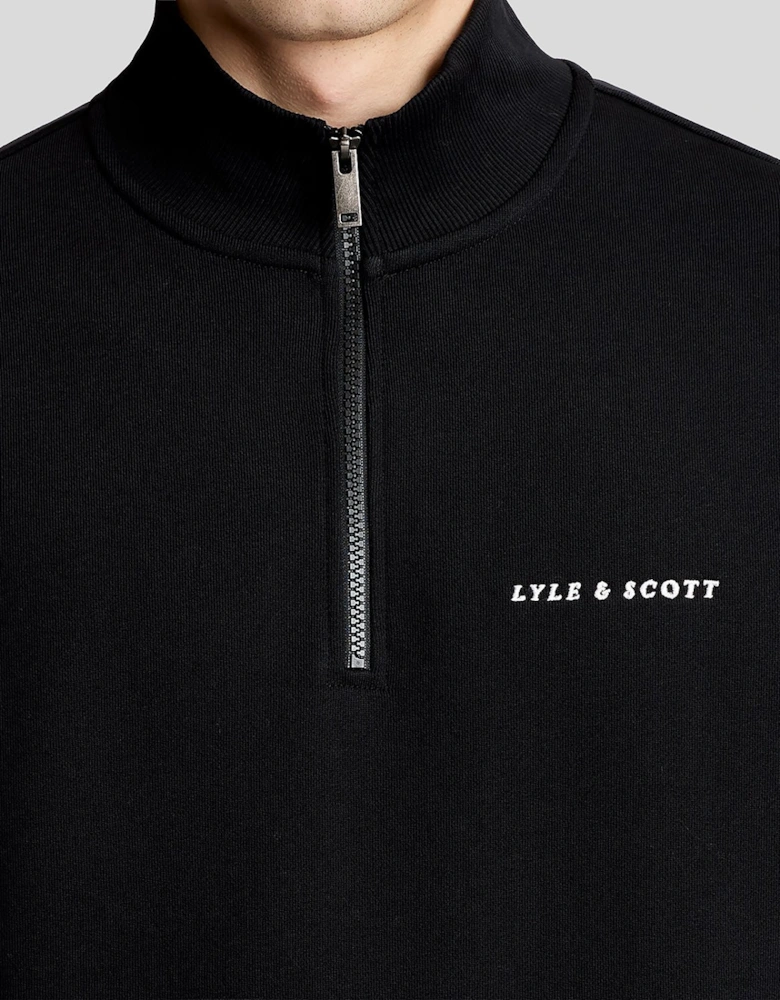 Heavyweight Script 1/4 Zip Sweatshirt