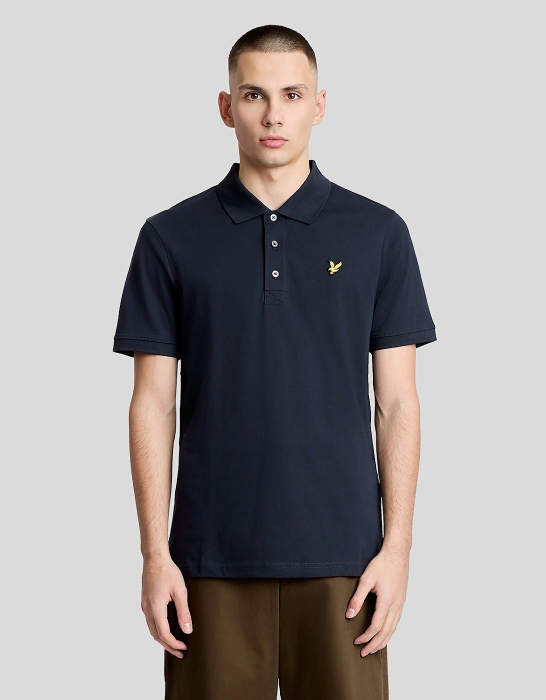 Lyle And Scott Men's Navy Cotton Jersey Polo Shirt  36 S