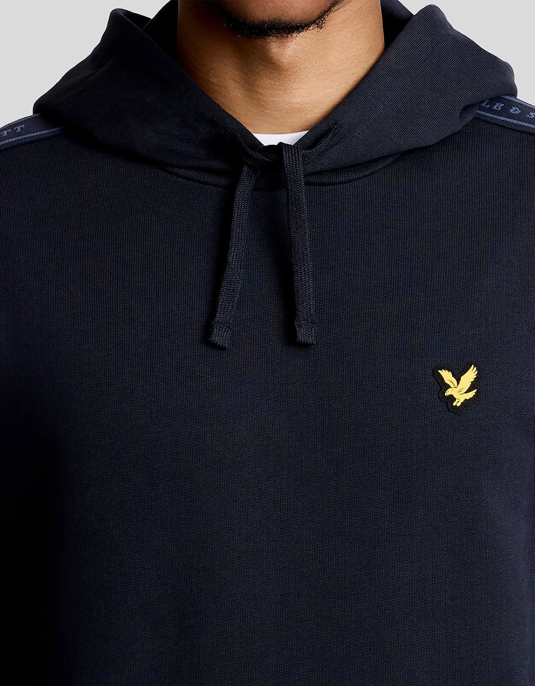 Sports Tape Cotton Blend Hoodie