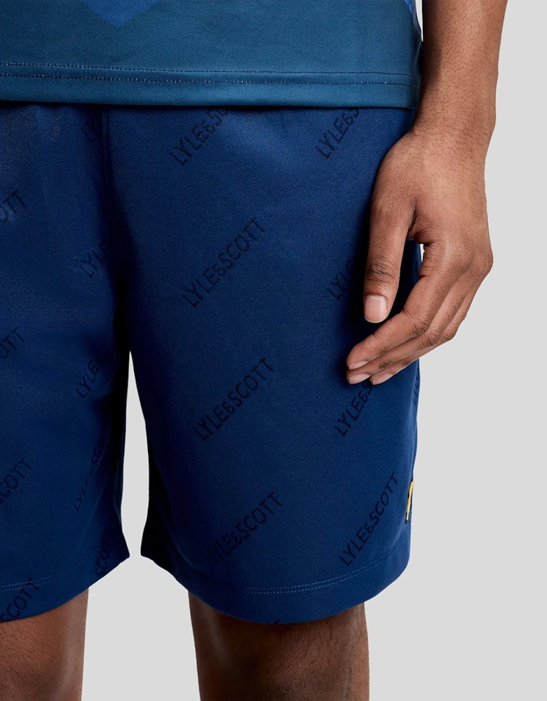 Sports Embossed Logo Padel Shorts