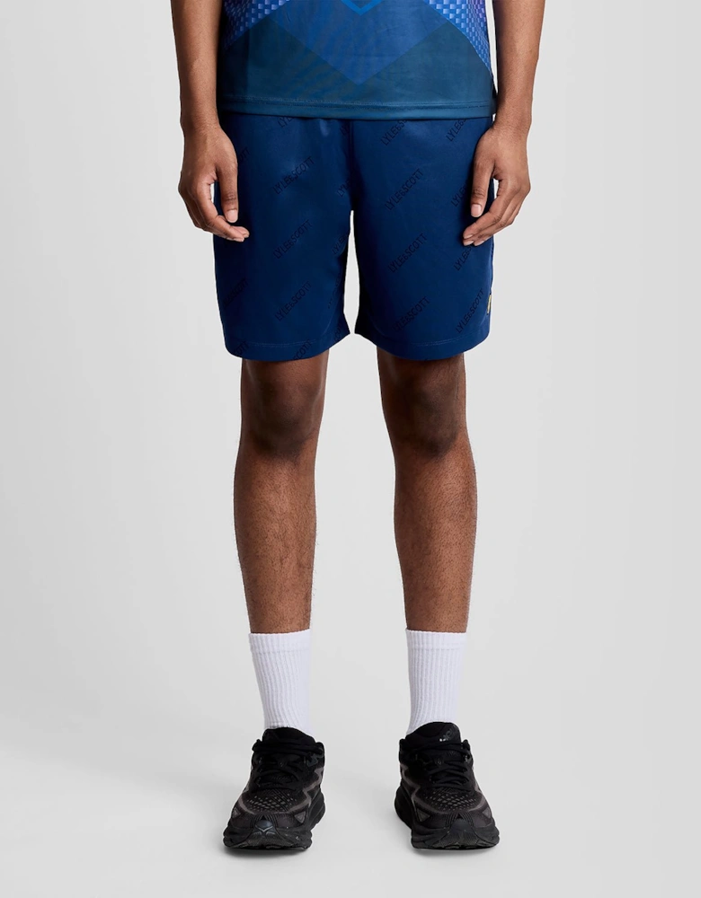 Sports Embossed Logo Padel Shorts
