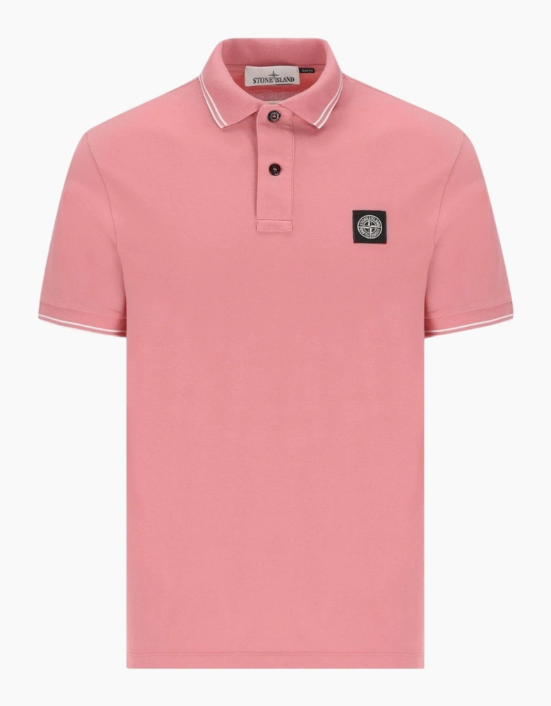 Pique Cotton Oleander Pink Polo Shirt