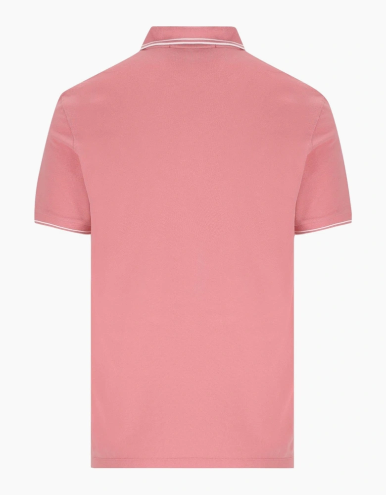 Pique Cotton Oleander Pink Polo Shirt