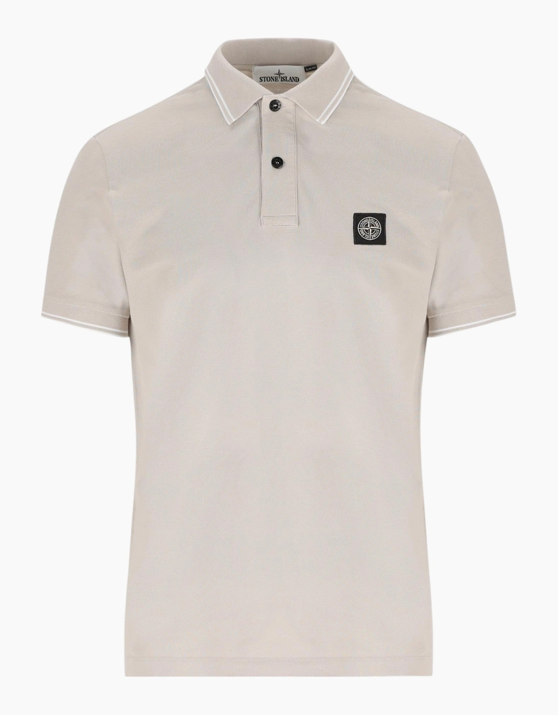 Pique Cotton Pearl Grey Polo Shirt, 3 of 2