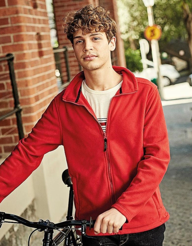 Mens Plain Micro Fleece Full Zip Jacket (Layer Lite)