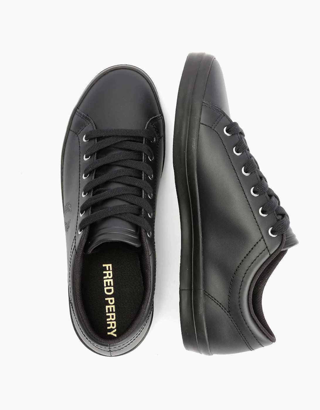 Fred Perry Baseline Leather Men's Black Trainers