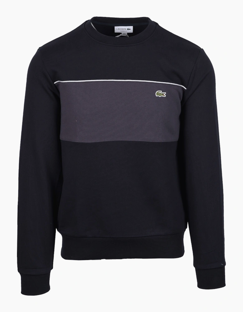 CREWNECK SWEATSHIRT BLACKBIRD/GRAPE