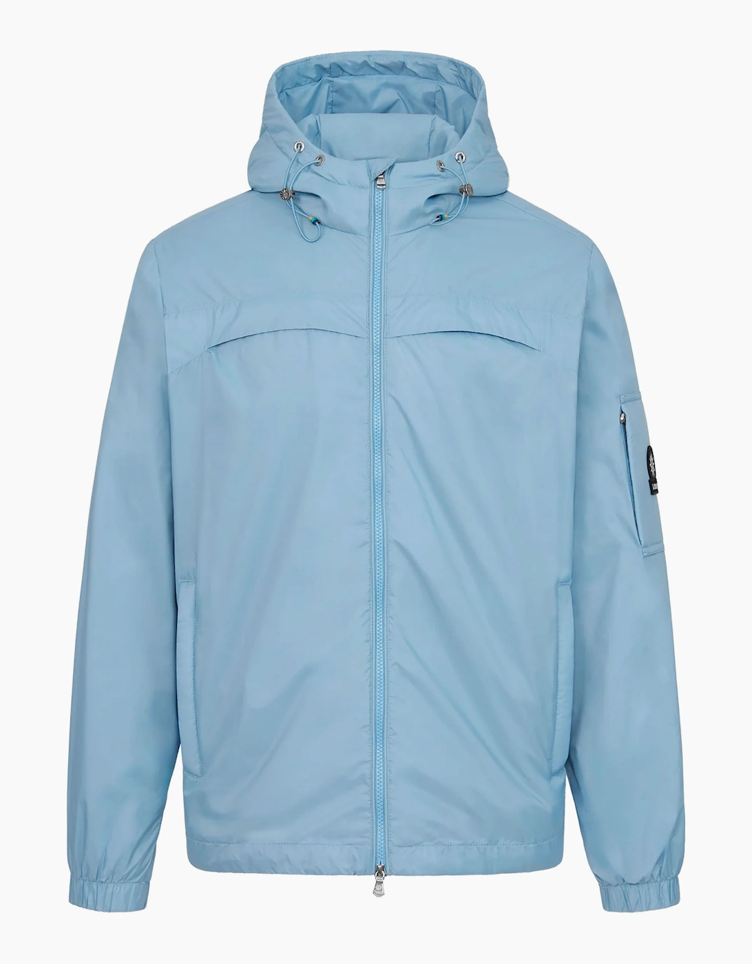 HOODED NYLON WINDCHEATER DUSTY BLUE, 6 of 5