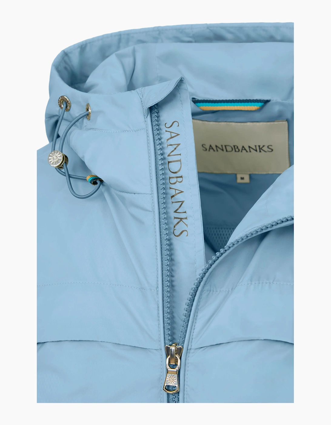 HOODED NYLON WINDCHEATER DUSTY BLUE