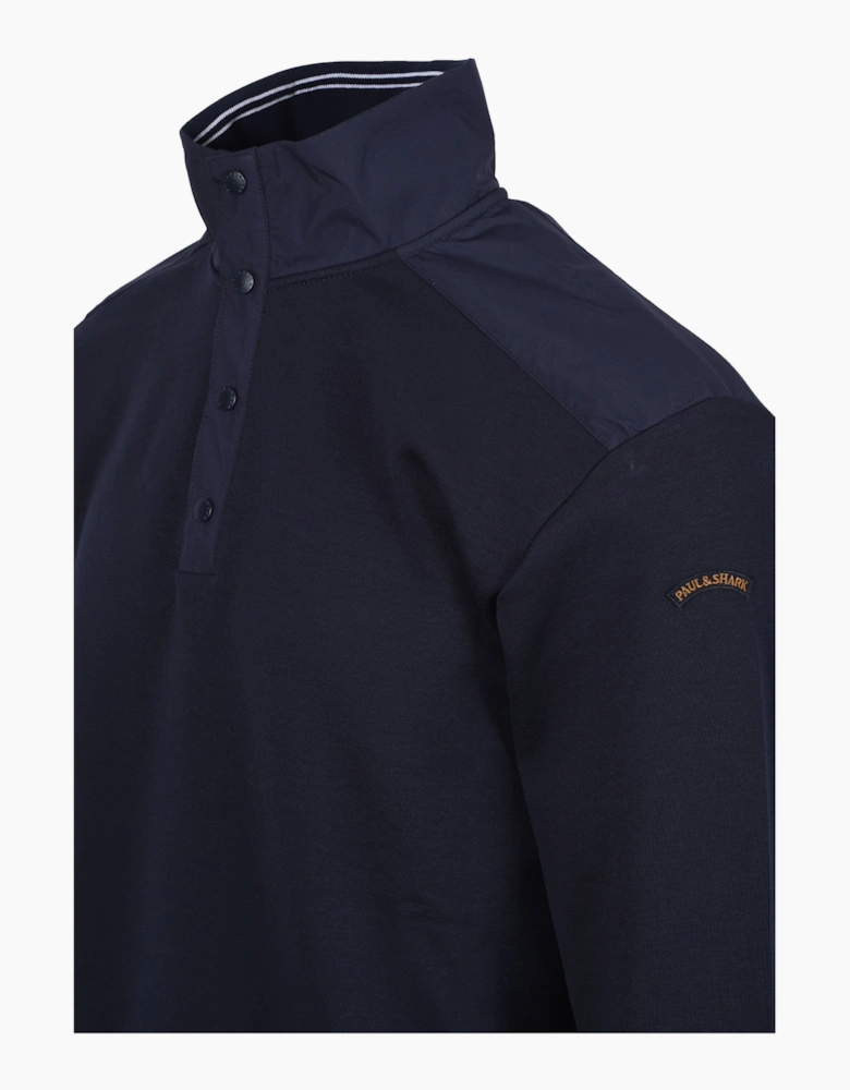 PAUL AND SHARK HALF ZIP SWEATSHIRT NAVY