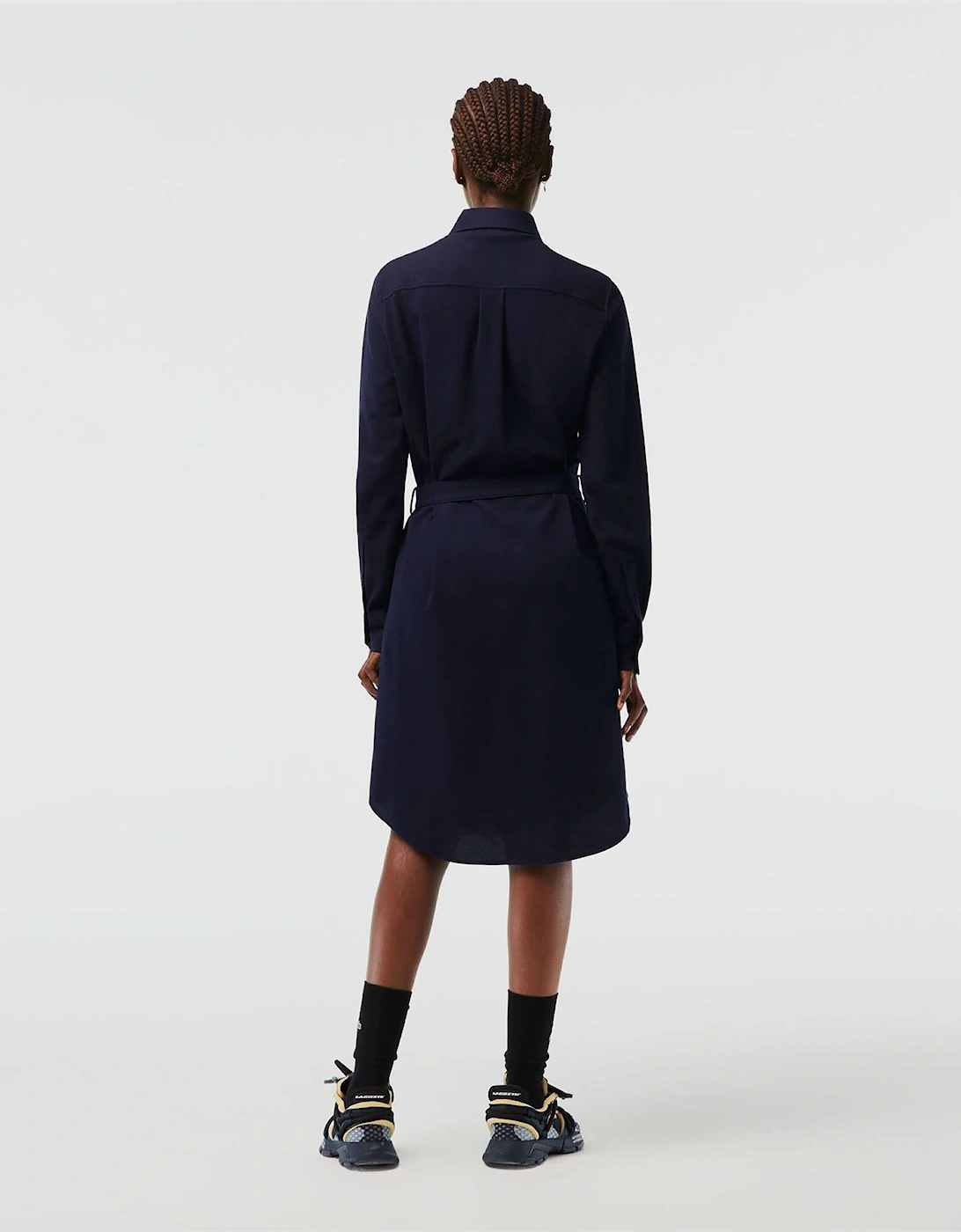 Adjustable Cotton Pique Polo Dress - Adjustable Cotton Piqué Polo Dress