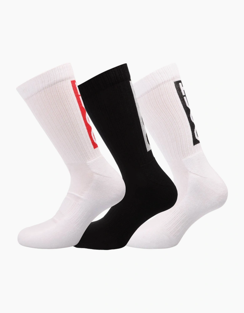 3 Pack of Vertical Logo Socks