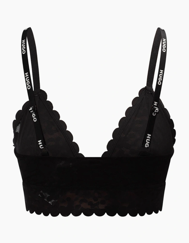 Triangle Bra in Leopard Pattern Lace