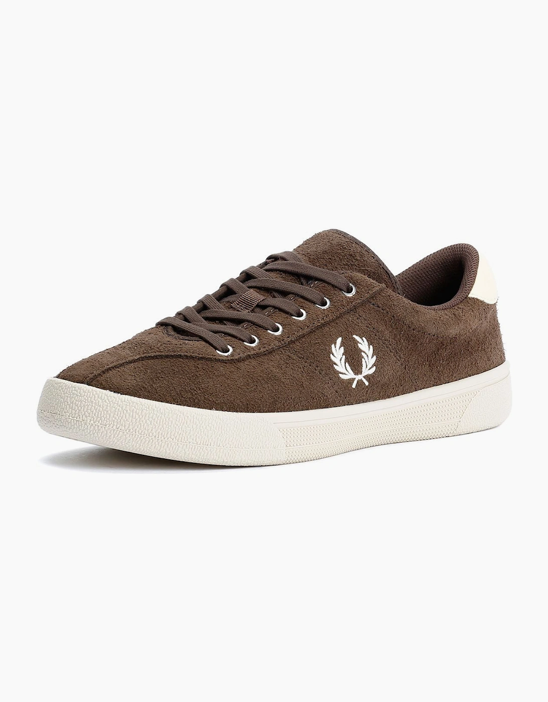 Fred Perry Tennis Shoe Suede Men's Tobacco/Ice Cream Trainers